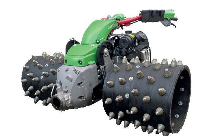 Rapid ORBITO 640, Einachser mit Rädern mit Stachelwalzen, freigestellt