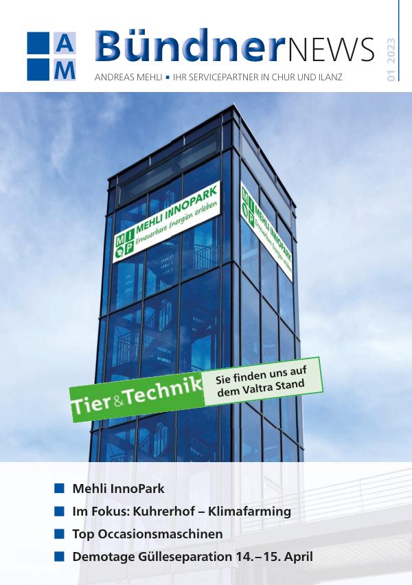 Titelseite der Bündner News, 35. Ausgabe, Februar 2023